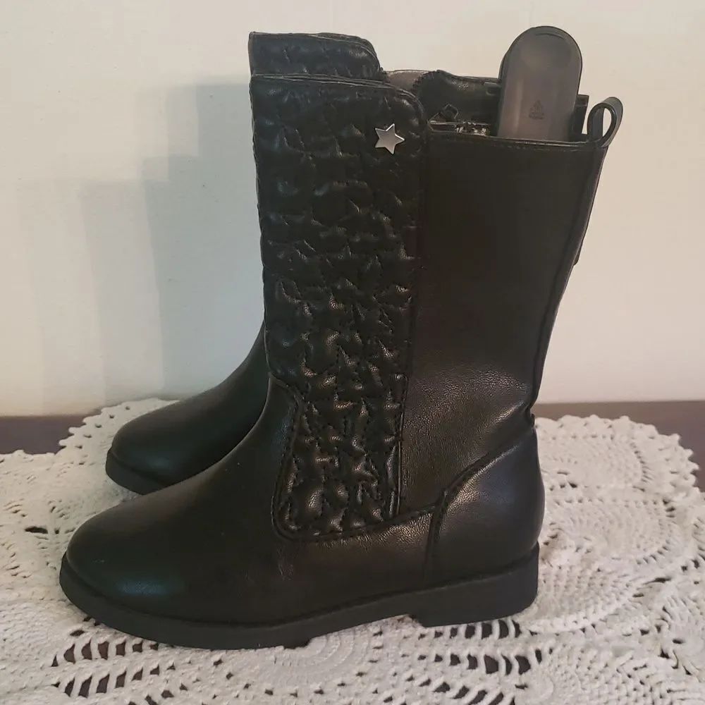 NWT Cute Wonder Nation Girls Faux Leather Cowboy Boots Sz 10